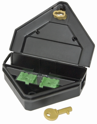 Picture of Gold Key Mouse Depot Plastic Tamper-Resistant Mini Bait Station (12 count)