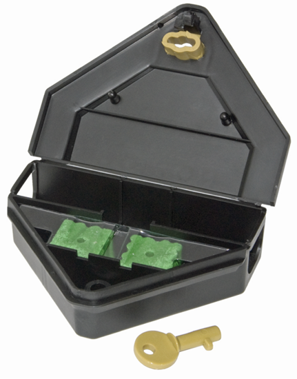 Oldham Chemical Company. Gold Key Mouse Depot Plastic Tamper-Resistant Mini Bait  Station (12 count)