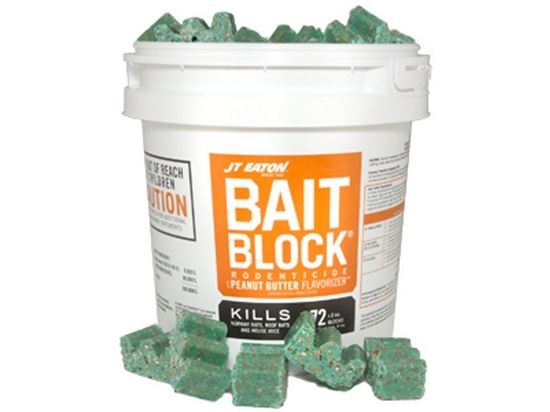 Bait Block Rodenticide with Peanut Butter Flavorizer (72 x 2-oz. blocks/pail)