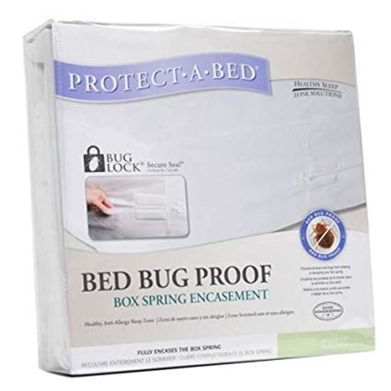 Bed bug proof waterproof zippered box spring encasement, Twin