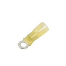 Picture of Del City Heat Shrink & Crimp Ring Terminal - 10 Stud, Yellow, 12-10 Ga.