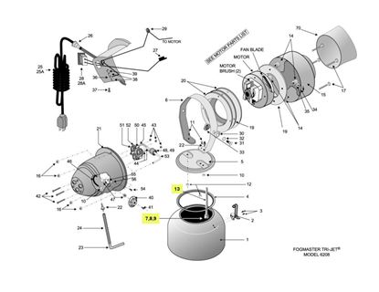 Picture of Fogmaster Tri-Jet 6208  - Screen/Wt. Assembly 5-in.