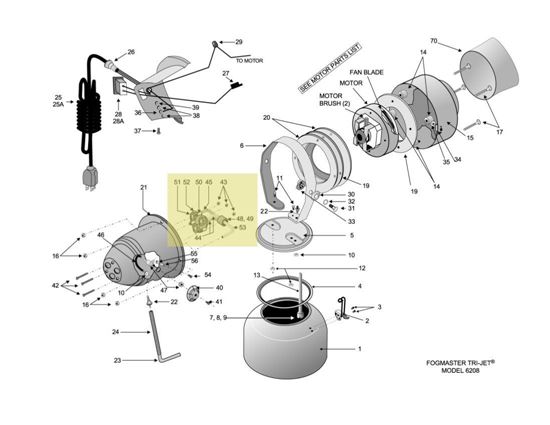 Picture of Fogmaster Tri-Jet 6208 - Venturi Assembly