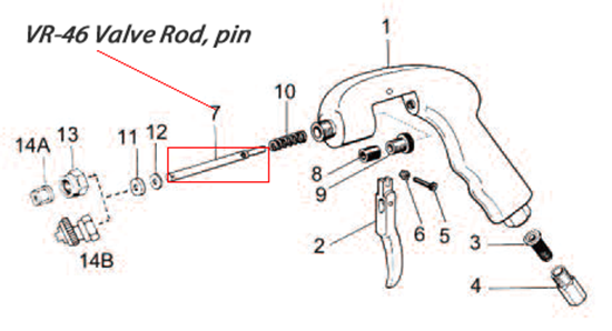 Picture of B&G VR-46 Valve Rod With Pin