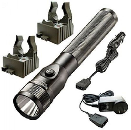 Streamlight SL-20X Rechargeable Flashlight with 120V AC and 12V DC  Chargers, 2 Sleeves (Black)