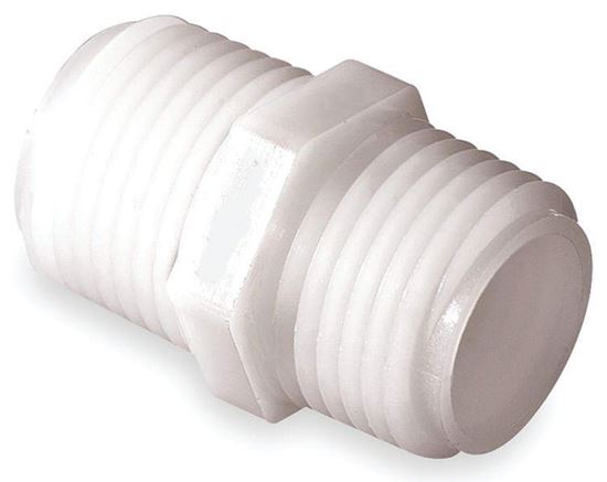 Picture of A&M Industries TN51616 Nylon Close Nipple MPT x MPT - 1 in. x 1 in.